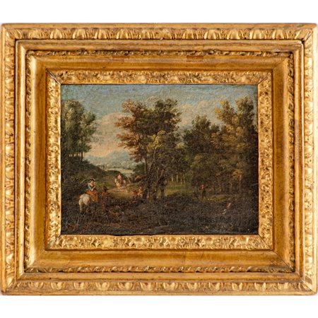 PITTORE ITALIANO DEL XIX SECOLO, Olio su cartone
