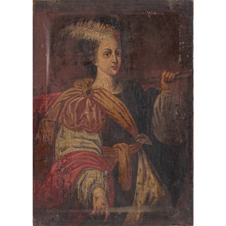 PITTORE FRANCESE DEL XVII SECOLO, Olio su tela