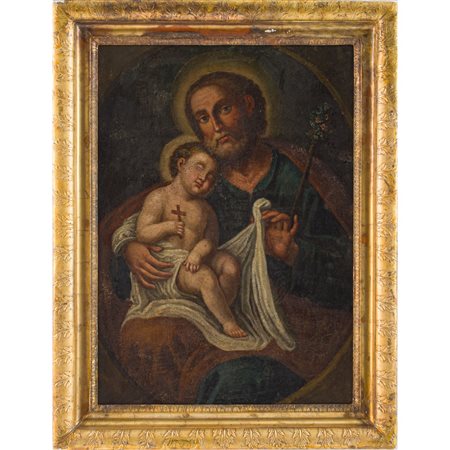 PITTORE SICILIANO DEL XVIII SECOLO, Olio su tela