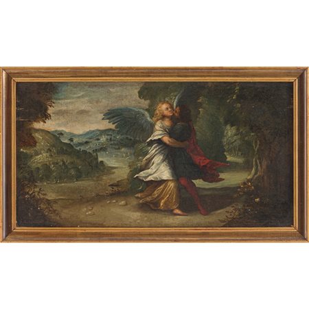 PITTORE FIAMMINGO DEL XVIII SECOLO, Olio su tela
