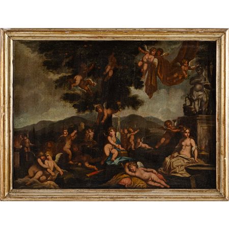 FRANCESCO ALBANI (Seguace di), Olio su tela