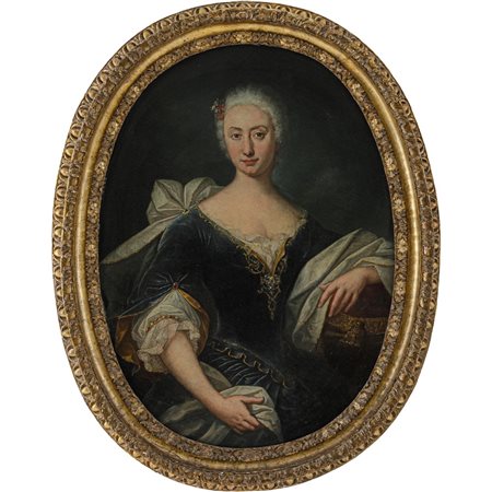 JACOPO AMIGONI (Attr.), Ritratto di nobildonna, Olio su tela