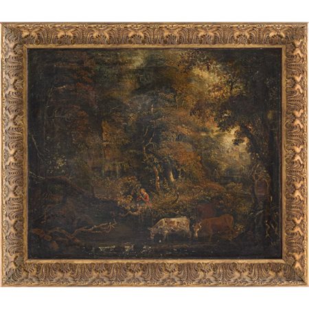 GASPARD DUGHET (Seguace di), Olio su tela