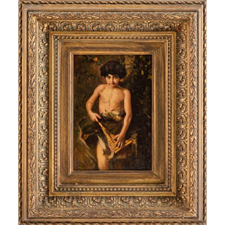 CESARE TALLONE (Attr.) Olio su tavola