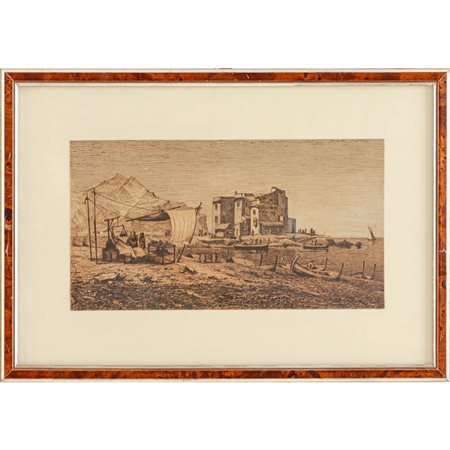 DAVID SUTTER, Inchiostro seppia su cartoncino