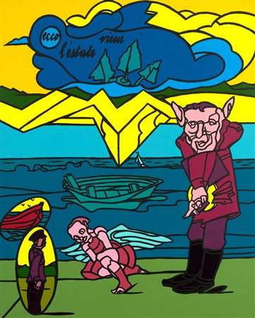 VALERIO ADAMI
Il mare e la montagna, 2014-15
