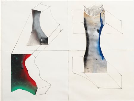 MARIO MERZ
Costruzione di casa con vecchi ceppi, 1984