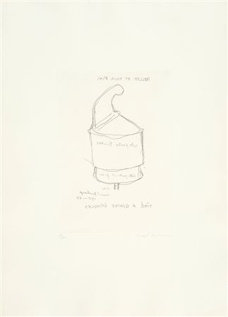 MARCEL DUCHAMP
Pulled at four pins, 1964