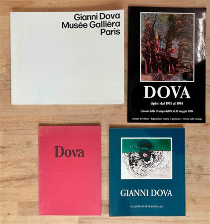 GIANNI DOVA - Lotto unico di 4 cataloghi