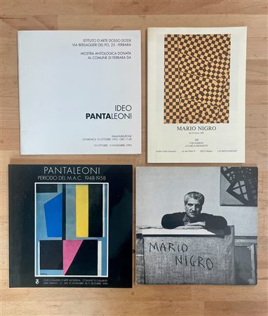 MARIO NIGRO E IDEO PANTALEONI - Lotto unico di 4 cataloghi