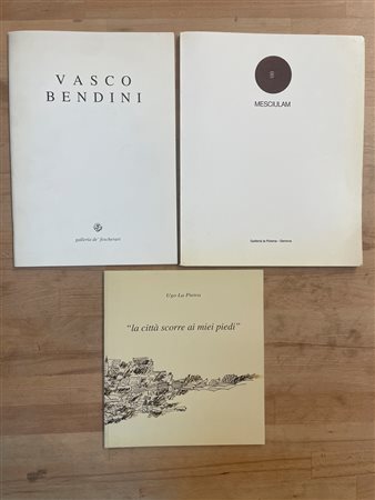 UGO LA PIETRA, VASCO BENDINI E PLINIO MESCIULAM - Lotto unico di 3 cataloghi