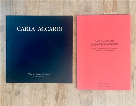 CARLA ACCARDI - Lotto unico di 2 cataloghi