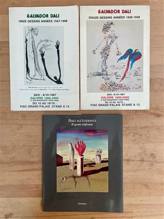 SALVADOR DALÌ - Lotto unico di 3 cataloghi