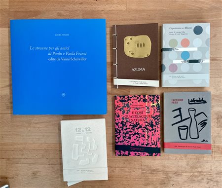 EDIZIONI D'ARTE (STRENNA PER GLI AMICI DI PAOLA E PAOLO FRANCI) - Lotto unico di 6 edizioni d'arte