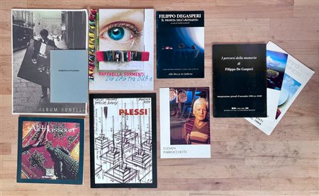 ARTE CONTEMPORANEA - Lotto unico di 5 cataloghi e 5 pieghevoli