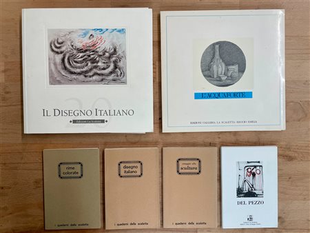 CATALOGHI CON OPERE ALL'INTERNO (LEONARDO CASTELLANI, LUCA CRIPPA) - Lotto unico di 6 cataloghi