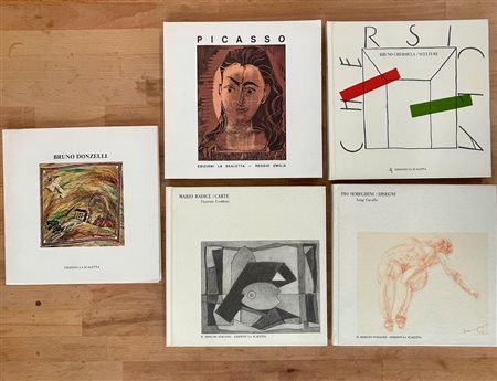 GALLERIA LA SCALETTA, REGGIO EMILIA (DONZELLI, PICASSO, RADICE, CHERSICLA, SEMEGHINI) - Lotto unico di 5 cataloghi