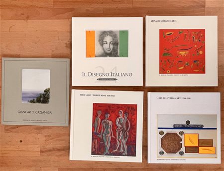 GALLERIA LA SCALETTA, REGGIO EMILIA (CAZZANIGA, SOLDATI, DEL PEZZO, SASSU, DISEGNO ITALIANO) - Lotto unico di 5 cataloghi
