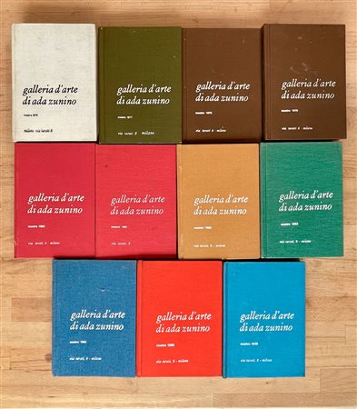 GALLERIA DI ADA ZUNINO, MILANO - Lotto unico di 11 cataloghi