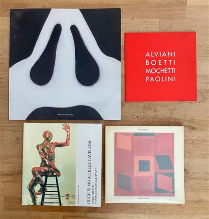 VICTOR VASARELY, GUGLIELMO CAVELLINI E SERGIO RAGALZI - Lotto unico di 4 cataloghi