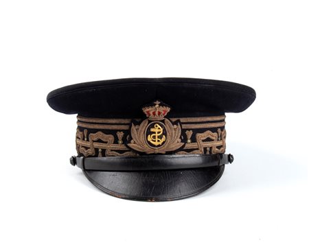  
Italia, Regno, berretto da Ammiraglio di Squadra Navale secondo quarto XX sec.
 