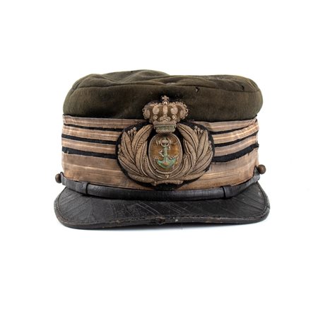  
Italia, Regno, periodo Umbertino, berretto da Capitano di vascello terzo quarto XIX sec.
 