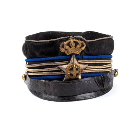  
Italia, Regno, periodo Umbertino, berretto m 1880 da Capitano contabile ultimo quarto XIX sec.
 