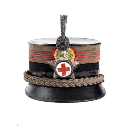  
Italia, Regno, periodo Umbertino, chepì da Colonnello comandante di ospedale militare ultimo quarto XIX sec.
 