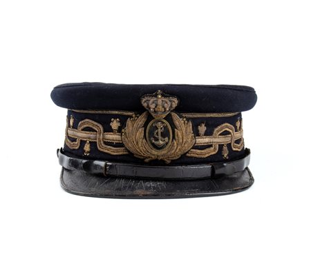  
Italia, Regno, periodo Umbertino, berretto da Contrammiraglio ultimo quarto XIX sec.
 
