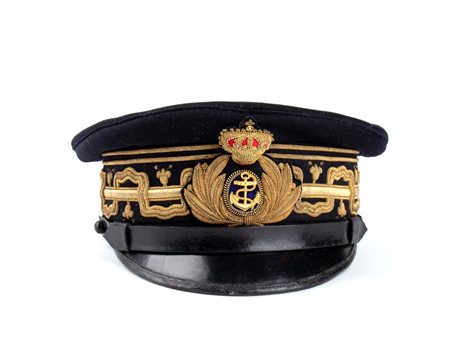  
Italia, Regno, periodo Umbertino, berretto da Ammiraglio Squadra Navale ultimo quarto XIX sec.
 