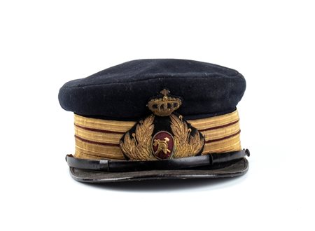  
Italia, Regno, periodo Umbertino, berretto da Tenente Colonnello del Genio Navale  ultimo quarto XIX sec.
 