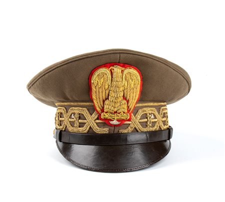  
Italia, Regno, berretto coloniale da generale MVSN secondo quarto XX sec.
 
