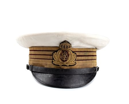  
Italia, Regno Berretto estivo da Colonnello del Genio Navale primo quarto XX sec.
 