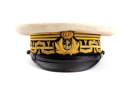  
Italia, Regno, berretto estivo da Ammiraglio d'Armata secondo quarto XX sec.
 