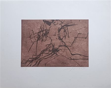 PALADINO MIMMO Paduli (Bn) 1948 Nudo che scende le scale 2003 Acquaforte,...
