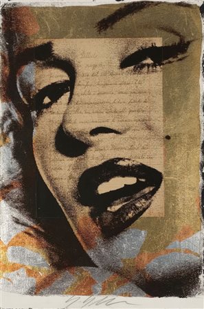 GRITTINI GIULIANO Corbetta (Milano) 1951 Marylin Monotipo su carta riportato...