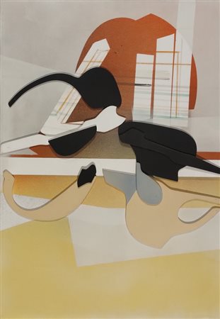 FRANCESCHINI EDOARDO Catania (Ct) 1928 Senza Titolo 1970 Olio e applicazioni...