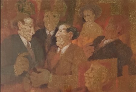 SQUILLANTINI REMO Stia (FI) 1920 Figure 1978 Olio su tela 50,00x70,00...