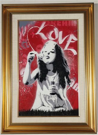 BASM Londra (Inghilterra) 1987 The love spreader 2026 spray e acrilico su...