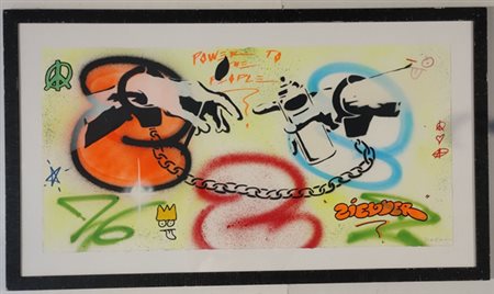 THIERRY AUGER Francia (Fr) 1968 Senza Titolo 2016 Mista su carta e spray...