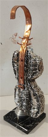 M'HORO Milano (Mi) 1850 Violino Scultura in resina epossidica Placcata in...