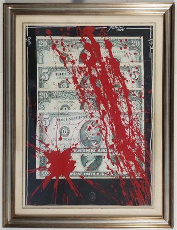 PETER HIDE 311065 Varese (Va) 1965 Blood Money 2016 Collage su carta...