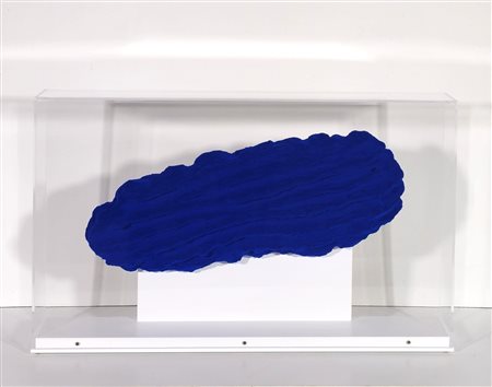 PINO PINELLI, 21 X 50 X4 cm, ”Pittura BL" Multiplo: floccaggio su materiale...
