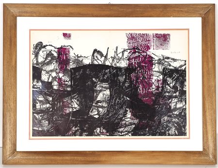 JEAN PAUL RIOPELLE, 38 X 56 cm, Stampa-Multiplo Litografia. Impression...