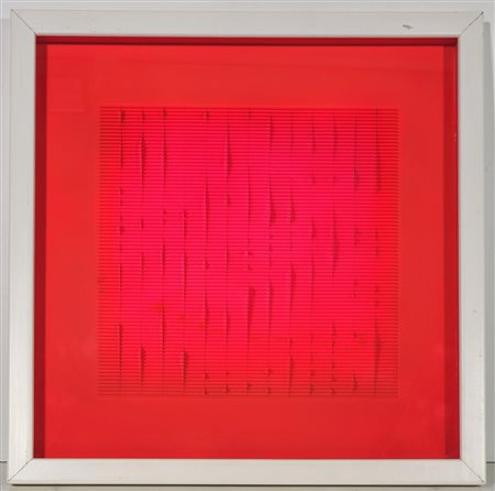 FRANCO COSTALONGA, 50 X 50 cm, ”PR SCRM" tecnica mista e assemblaggio di...