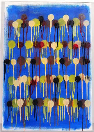DERMIS MANON, 70 X 50 cm, ”Gesto Spray" tecnica mista su tela. Anno 2026....