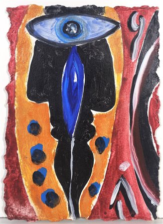 GIUSEPPE AMADIO, 33 X 24 cm, Tecnica mista su cartone, firma in alto al...