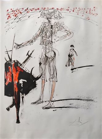 SALVADOR DALI’, 63,5 X 50 cm (immagine), 75,7 X 55,6 cm (foglio), (1904-1989)...