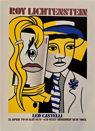 ROY LICHTENSTEIN, 91 X 65 cm, Manifesto serigrafico originale della mostra...