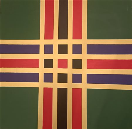 MARCO SCALENI, 70 X 70 cm, (1947) Destino, acrilico su tela , autentica...